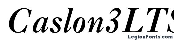 Caslon3LTStd Italic Font