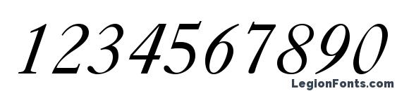 Caslon540LTStd Italic Font, Number Fonts