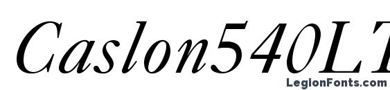 Caslon540LTStd Italic Font