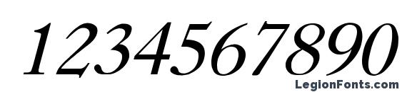 CASLONB Regular Font, Number Fonts