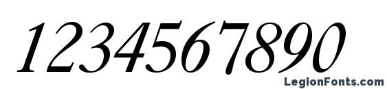 Caslonc540bt italic Font, Number Fonts