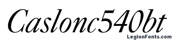 Шрифт Caslonc540bt italic