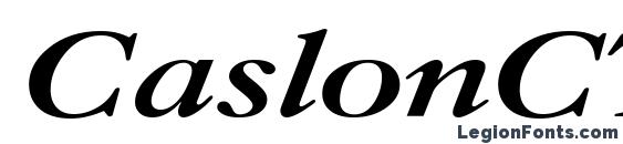 Шрифт CaslonCTT Bold Italic