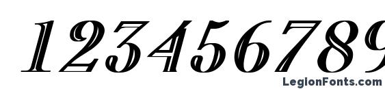 CaslonOpenFace Bold Italic Font, Number Fonts