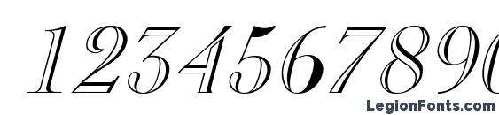 CaslonOpenFace Italic Font, Number Fonts