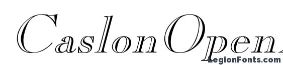 Шрифт CaslonOpenFace Italic