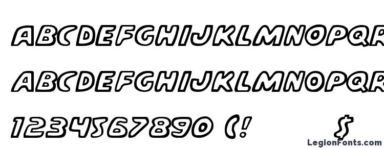 glyphs Casper Comics font, сharacters Casper Comics font, symbols Casper Comics font, character map Casper Comics font, preview Casper Comics font, abc Casper Comics font, Casper Comics font