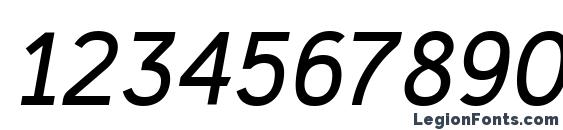 Casper Italic Font, Number Fonts