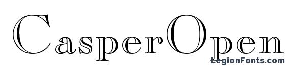 шрифт CasperOpenFace, бесплатный шрифт CasperOpenFace, предварительный просмотр шрифта CasperOpenFace
