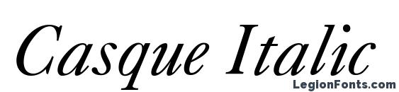 Casque Italic Font