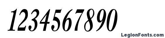 CasqueCondensed Bold Italic Font, Number Fonts