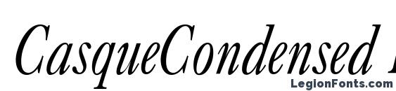 шрифт CasqueCondensed Italic, бесплатный шрифт CasqueCondensed Italic, предварительный просмотр шрифта CasqueCondensed Italic