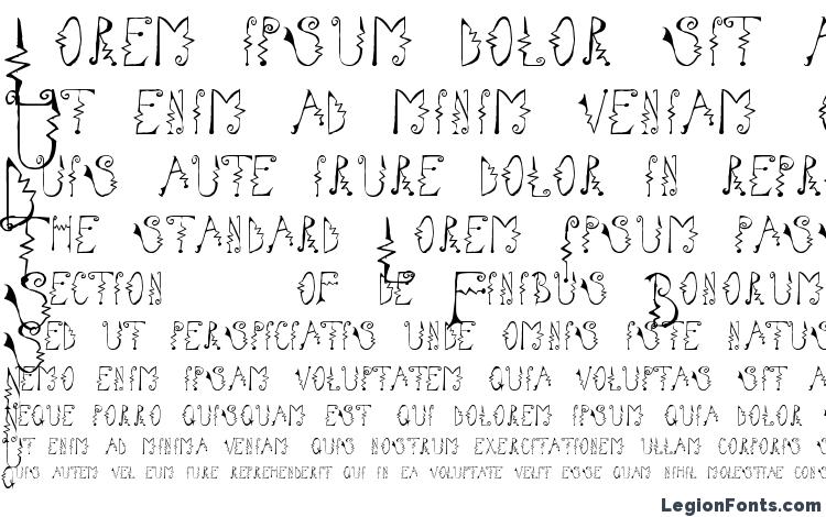 specimens Cassatta Zig font, sample Cassatta Zig font, an example of writing Cassatta Zig font, review Cassatta Zig font, preview Cassatta Zig font, Cassatta Zig font