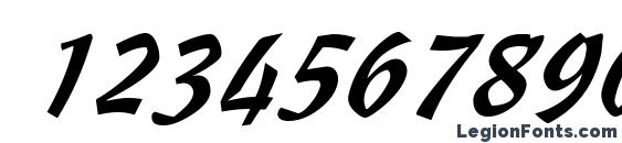Cassia Italic Font, Number Fonts