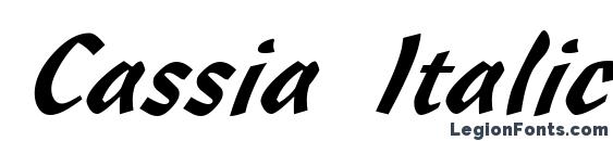 Cassia Italic font, free Cassia Italic font, preview Cassia Italic font