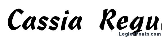 Cassia Regular Font