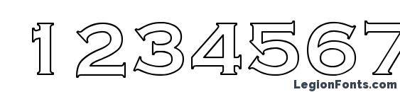 CASSIDY Regular Font, Number Fonts