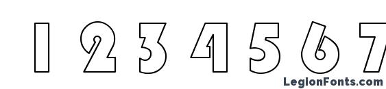 CASTLE Regular Font, Number Fonts