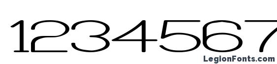 Castorgate Wide Font, Number Fonts