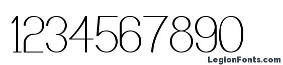 Castorgate Font, Number Fonts