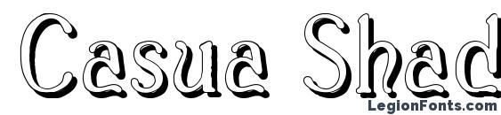 Casua Shadow font, free Casua Shadow font, preview Casua Shadow font