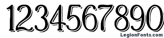 Casua Shopsign Font, Number Fonts