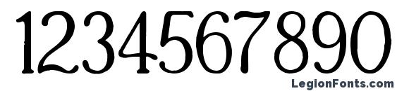 Casua Font, Number Fonts