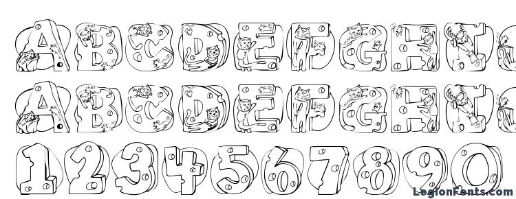 glyphs Cat Cat font, сharacters Cat Cat font, symbols Cat Cat font, character map Cat Cat font, preview Cat Cat font, abc Cat Cat font, Cat Cat font