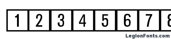 CatalogNumbers Regular DB Font, Number Fonts