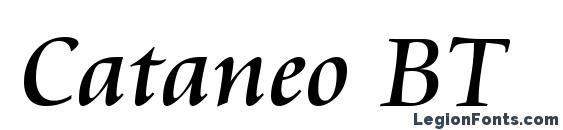 шрифт Cataneo BT, бесплатный шрифт Cataneo BT, предварительный просмотр шрифта Cataneo BT