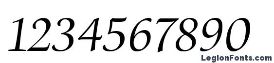 Cataneo Light BT Font, Number Fonts
