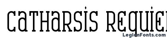 Catharsis Requiem Bold Font
