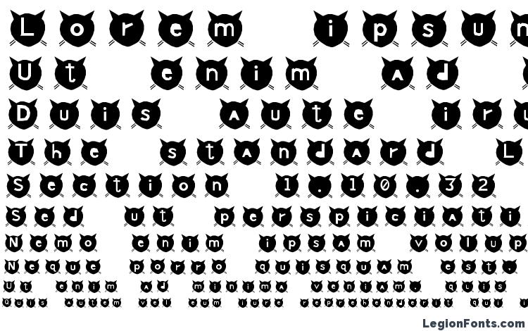 specimens cats MEOW font, sample cats MEOW font, an example of writing cats MEOW font, review cats MEOW font, preview cats MEOW font, cats MEOW font