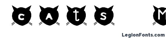 cats MEOW font, free cats MEOW font, preview cats MEOW font
