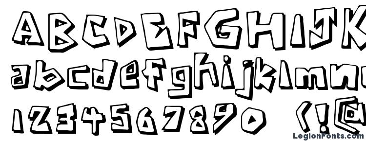 glyphs Caveman regular font, сharacters Caveman regular font, symbols Caveman regular font, character map Caveman regular font, preview Caveman regular font, abc Caveman regular font, Caveman regular font