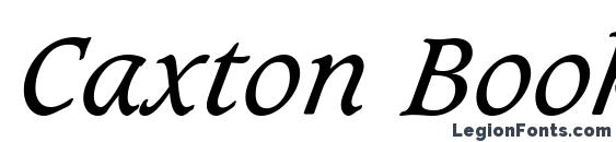 Caxton Book Italic BT font, free Caxton Book Italic BT font, preview Caxton Book Italic BT font