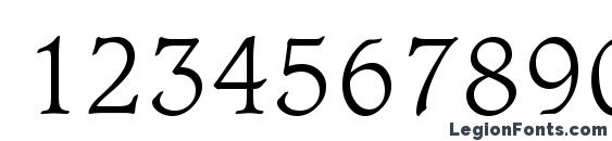 Caxton Light BT Font, Number Fonts