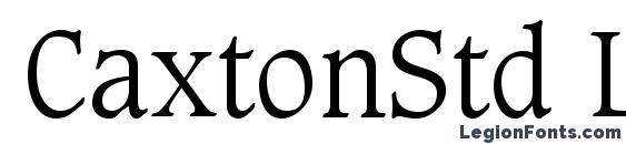 шрифт CaxtonStd Light, бесплатный шрифт CaxtonStd Light, предварительный просмотр шрифта CaxtonStd Light