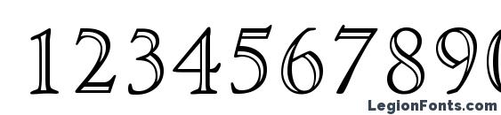 CedarOpenface Regular Font, Number Fonts