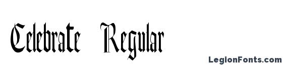 Celebrate Regular font, free Celebrate Regular font, preview Celebrate Regular font