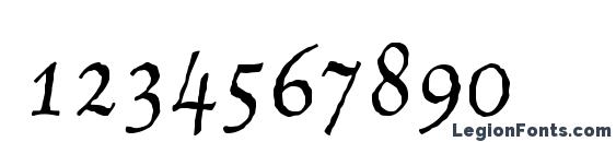 CelestiaAntiquaStd Italic Font, Number Fonts