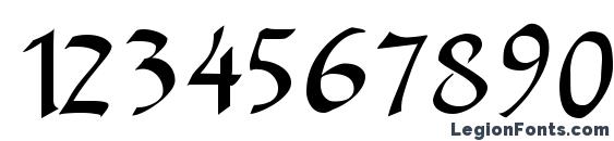 Celtic gaelige Font, Number Fonts