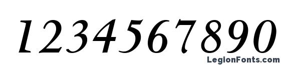 Centaur MT Bold Italic Font, Number Fonts