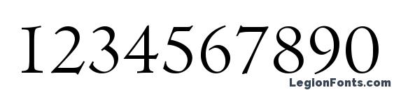 Centaur MT Font, Number Fonts