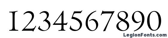 Centaur Font, Number Fonts