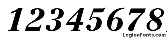 CentennialLTStd BlackItalic Font, Number Fonts