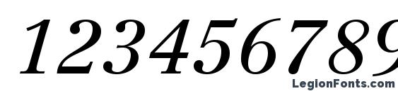 CentennialLTStd Italic Font, Number Fonts