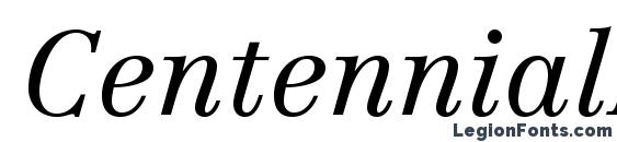 CentennialLTStd LightItalic Font