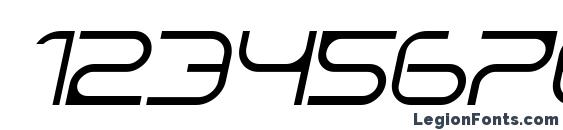 CentreForward ThinItalic Font, Number Fonts