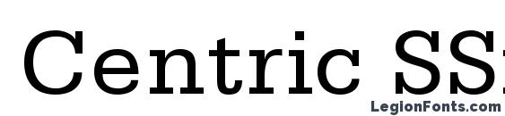 шрифт Centric SSi, бесплатный шрифт Centric SSi, предварительный просмотр шрифта Centric SSi